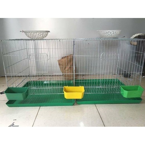 Lồng chim Bồ câu sinh sản ( dài 1m x rộng 50 cm x cao 47 cm ) Chuồng nuôi bồ câu công nghiệp đầy đủ phụ kiện