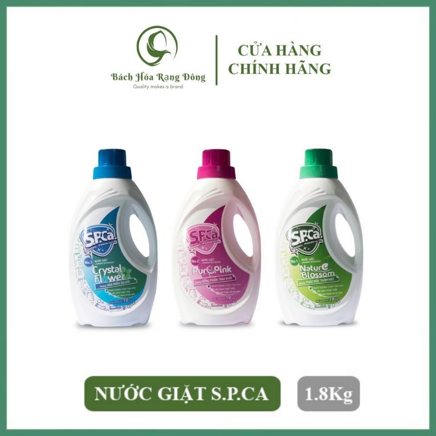 Nước Giặt Quần Áo Hương Nước Hoa SPCa 1.8Kg Cao Cấp Giúp Sạch Nhanh, Mềm Vải, Lưu Hương Lâu, Không Hại Da Tay