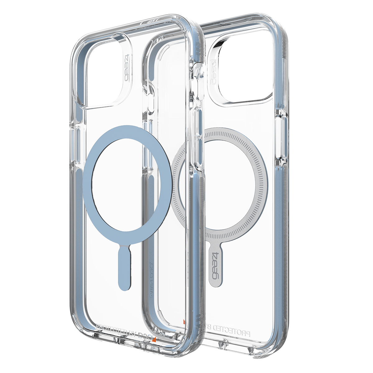 Ốp Lưng Chống Sốc Gear4 D3O Santa Cruz Snap 4M Hỗ Trợ Sạc Magsafe Cho Iphone 13 Series - Hàng Chính Hãng - Blue - Iphone 13