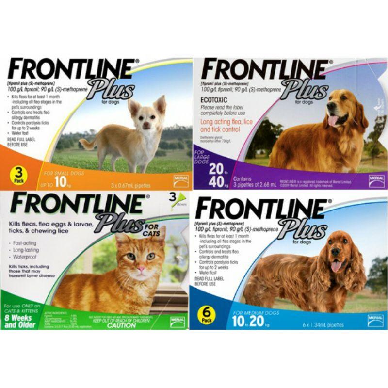 1 tuýp nhỏ gáy diệt ve rận cho chó Frontline Plus