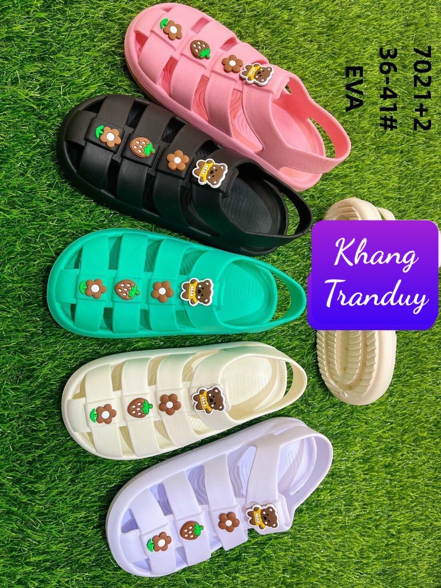 GIÀY SANDAL SIÊU NHẸ 5 DÂY NỮ NHIỀU MÀU ĐẸP SIZE 36-40