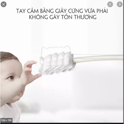 Hộp 30 gạc rơ lưỡi tiệt trùng que rơ lưỡi cao cấp cho bé sơ sinh