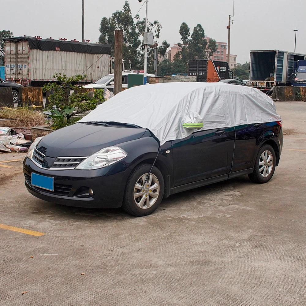 Bạt phủ nửa xe ô tô cao cấp 3 lớp chống nắng, chống trầy xước, bạt phủ xe ô tô