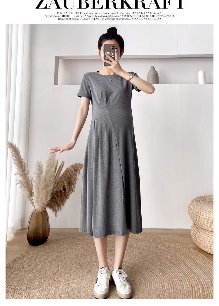 Đầm bầu thun cotton dáng dài DR3121