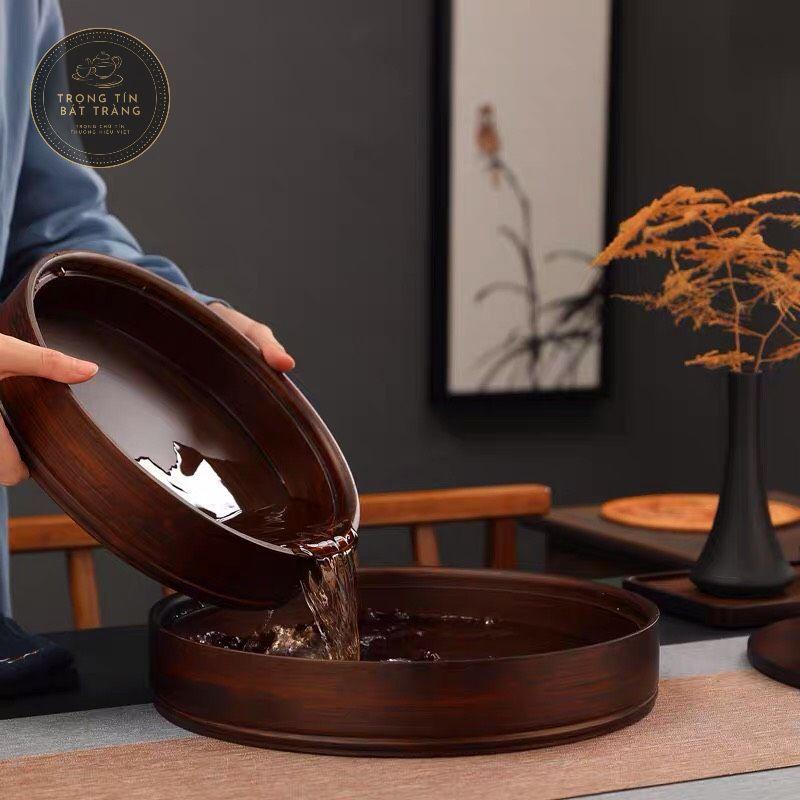 Khay Trà Tre Cao Cấp Tròn KT 19