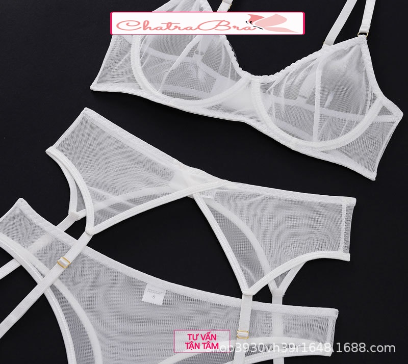 Set bộ đồ lót lingerie lọt khe xuyên thấu cao cấp