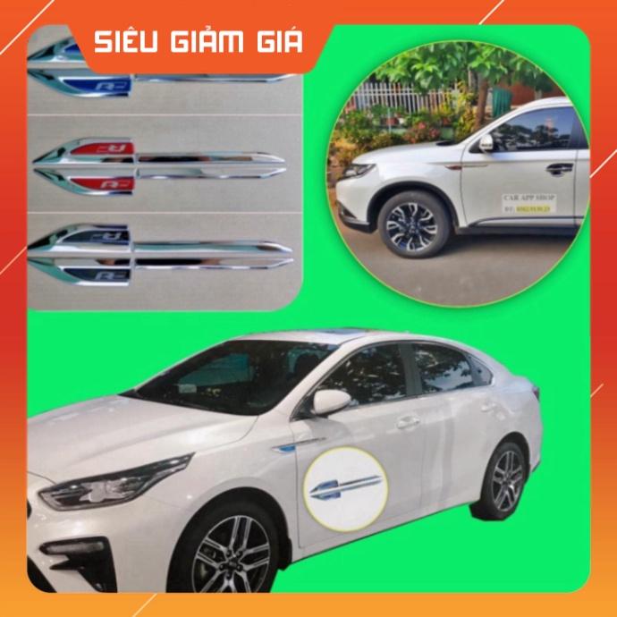 SIÊU GIẢM GIÁ Bộ ốp 2 Mang Cá Hợp Kim Không gỉ,Lắp Cho Các Dòng Xe ,Kia, Hyunhdai, Toyota, Mazda, Ford, Honda HÀNG CAO