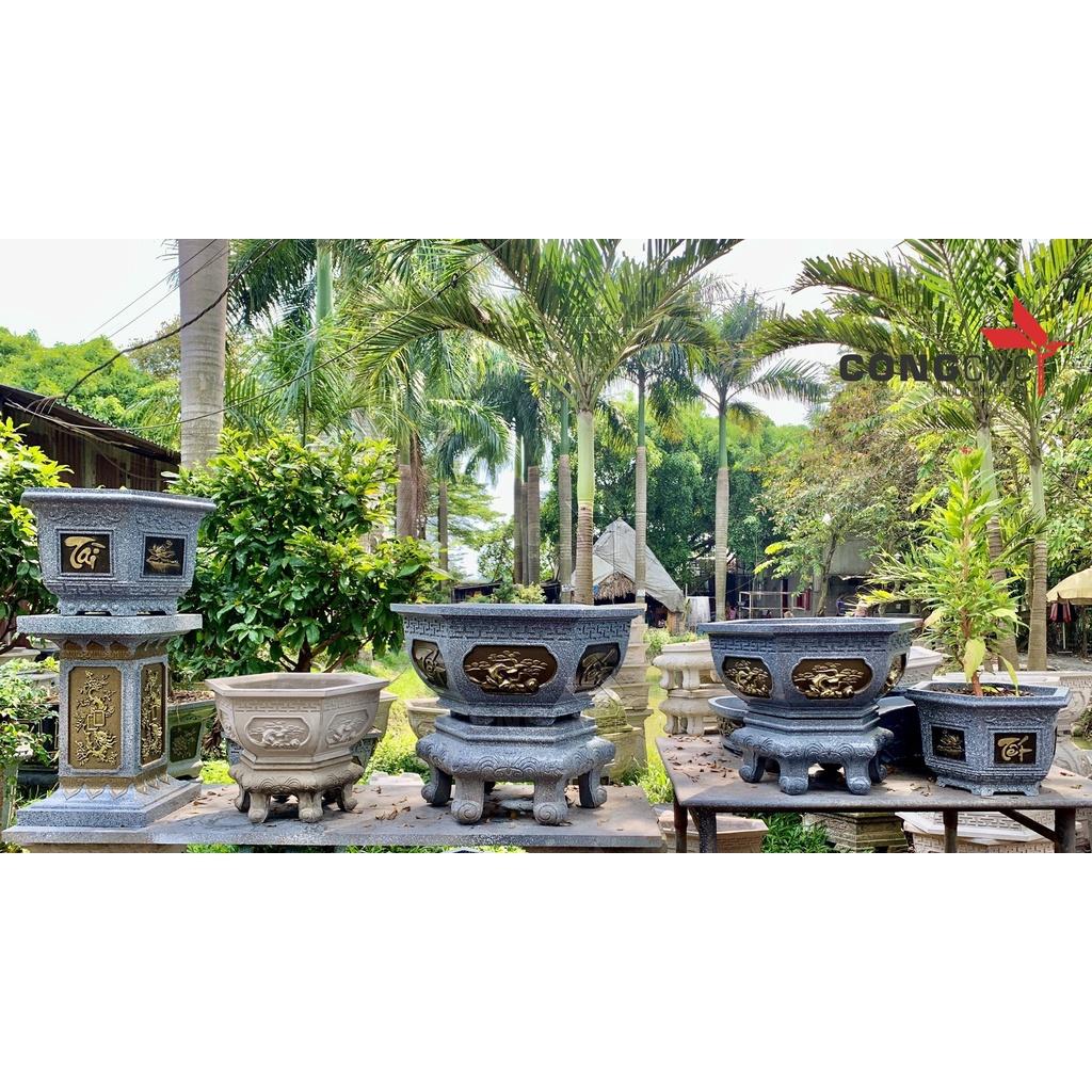 Khuôn đúc chậu lục giác ống cao 45 rộng 35 khuôn chậu abs có lòng trong