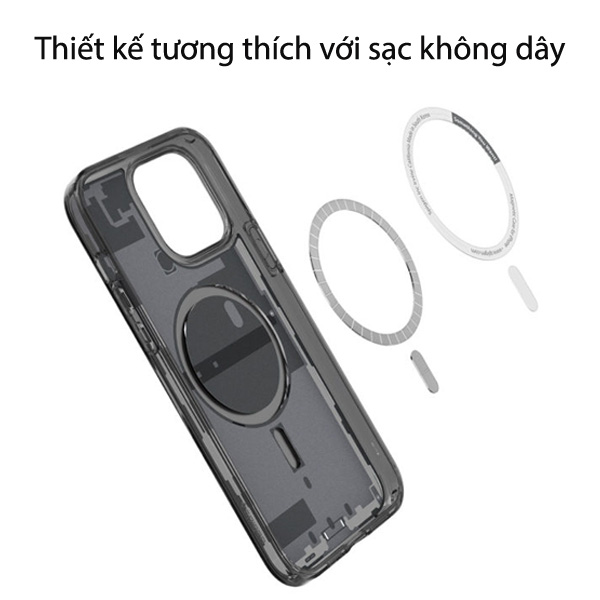 ỐP LƯNG DÀNH CHO IPHONE 13 PRO MAX SPIGEN ULTRA HYBRID MAGFIT ZERO ONE bảo vệ chống rơi, trầy xước và trông cực xịn - Hàng Chính Hãng