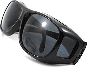 Bộ 2 mắt kính nhìn xuyên đêm, kính râm chống tia UVS, UVB, mắt kính thời trang che bụi, chống lóa