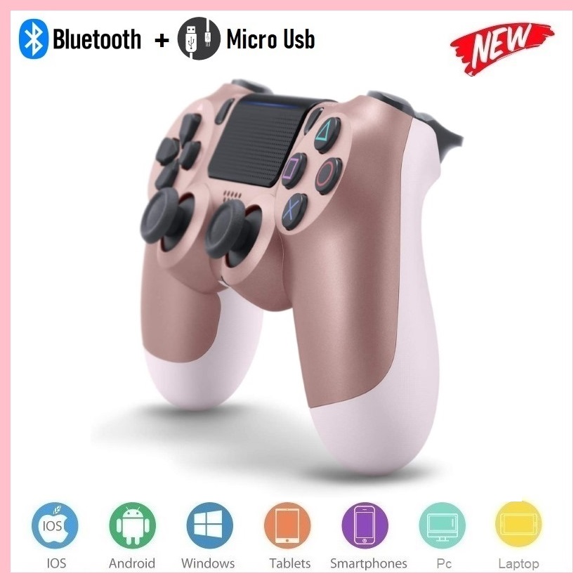 Gamepad Không dây Bluetooth PlayStation Rose cho máy tính - điện thoại - máy game Console