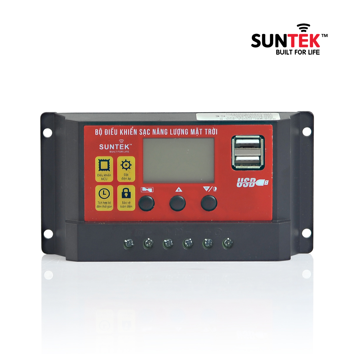 Bộ Điều Khiển Sạc Năng Lượng Mặt Trời 30A SUNTEK Solar Charge Controller - Tối ưu Nguồn điện sạc từ Tấm Pin Năng lượng Mặt trời cho Pin/Ắc Quy- Hàng Chính Hãng