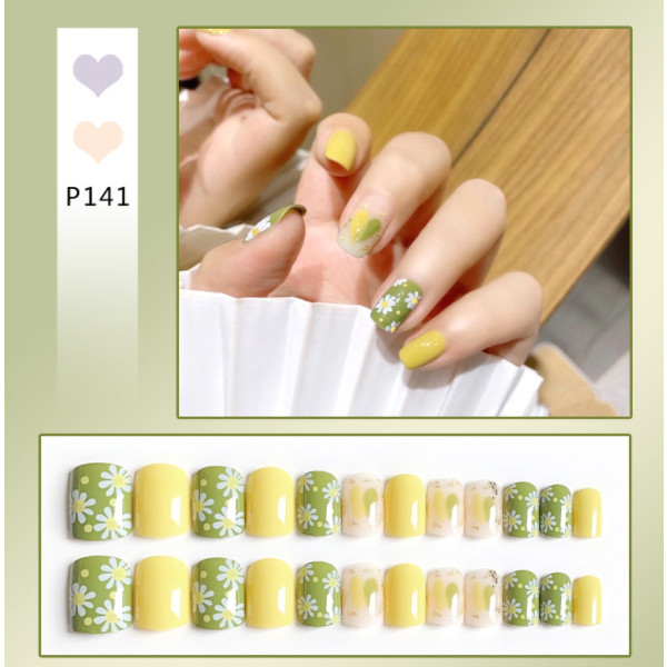 Bộ 24 móng tay giả nail thơi trang như hình (P141)