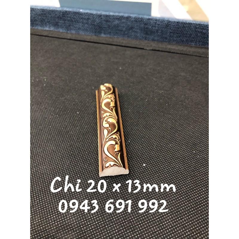Chỉ nhựa composite vàng đồng giả cổ bản 2cm hoàn thiện bề mặt