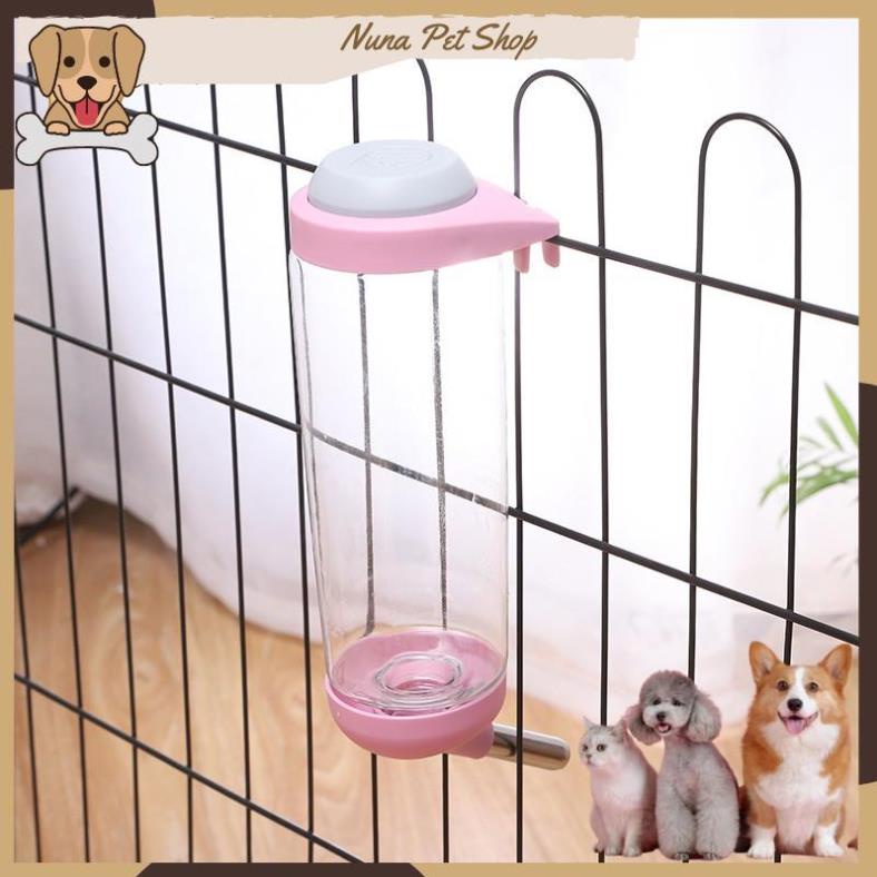 Bình nước tự động gắn chuồng cho thú cưng 500ml