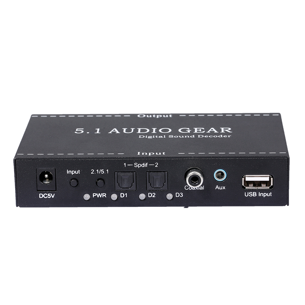 Bộ chuyển đổi âm thanh 3.5mm NK-A6L 5.1 Audio Gear Thay thế cho Dolby Digital AC-3 DTS