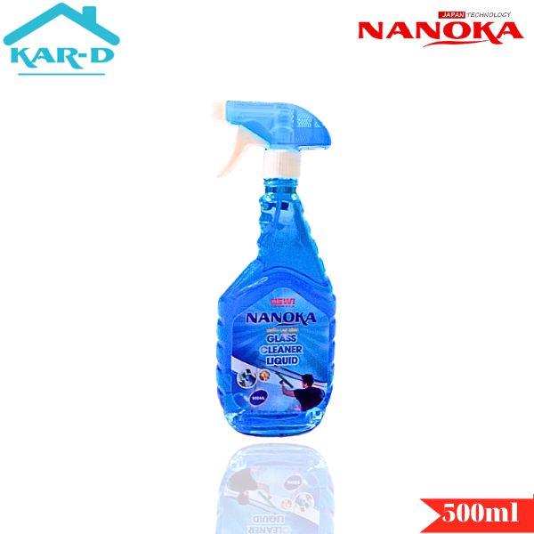 Combo Nước lau kính Nanoka 500ml và Nước rửa bát hương chanh Nanoka 800ml