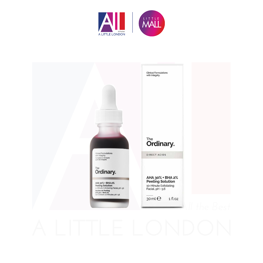 The Ordinary AHA 30% + BHA 2% Peeling Solution - Giải Pháp Hỗ Trợ Giảm Vết Thâm, Da Sần Mụn, Lỗ Chân Lông 30ml