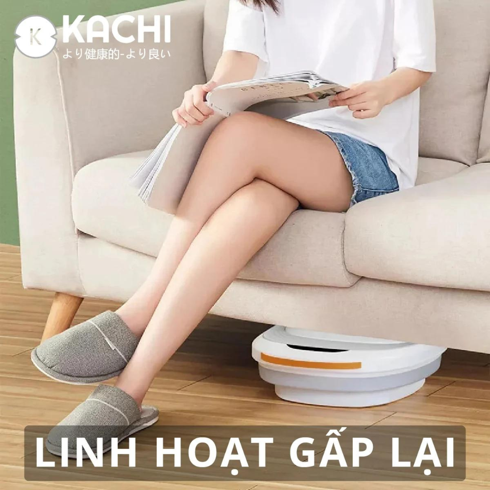 Bồn ngâm chân hồng ngoại xếp gọn Kachi MK344