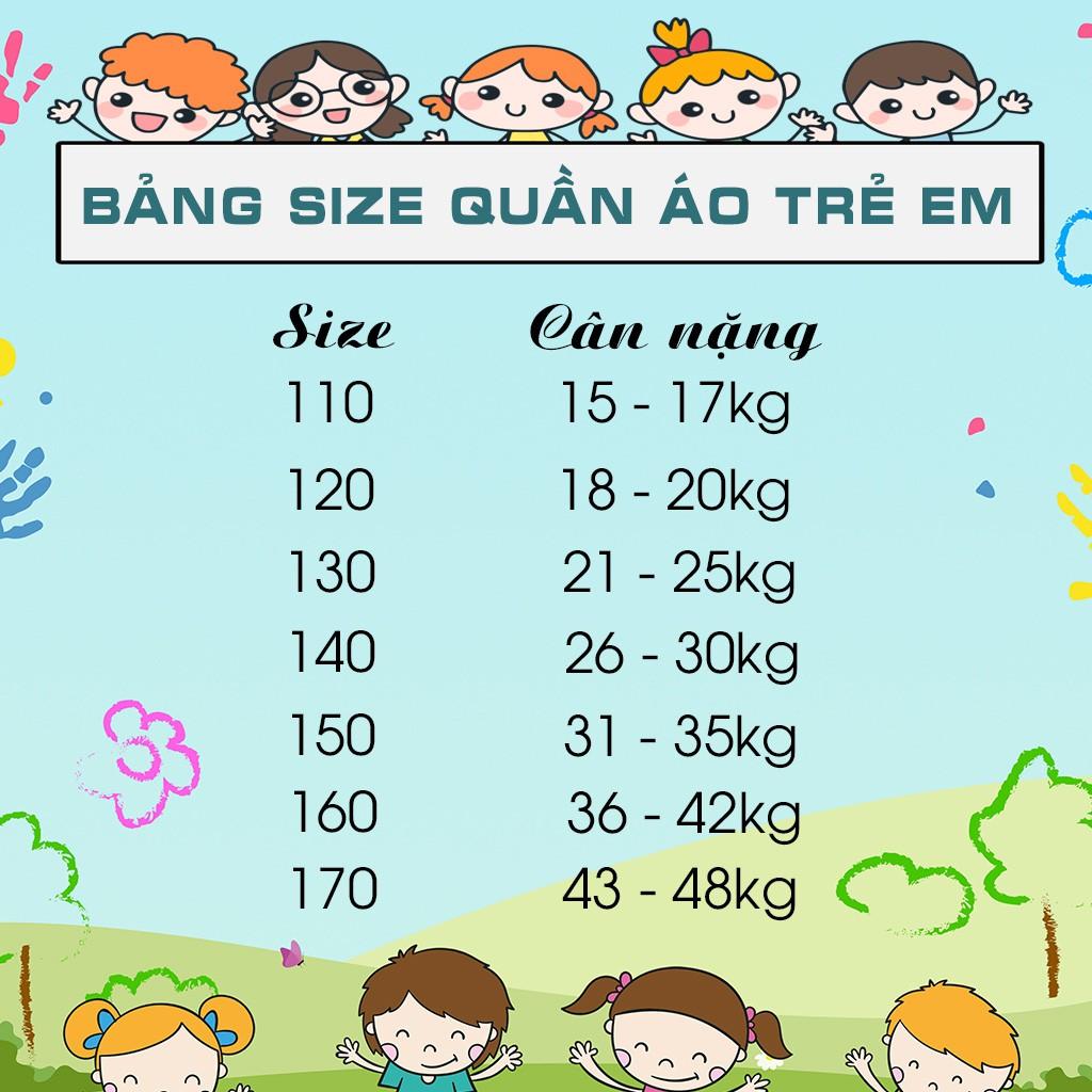 Bộ đồ thu đông cho bé gái - set quần áo trẻ em cao cấp 5 14 tuổi D21040