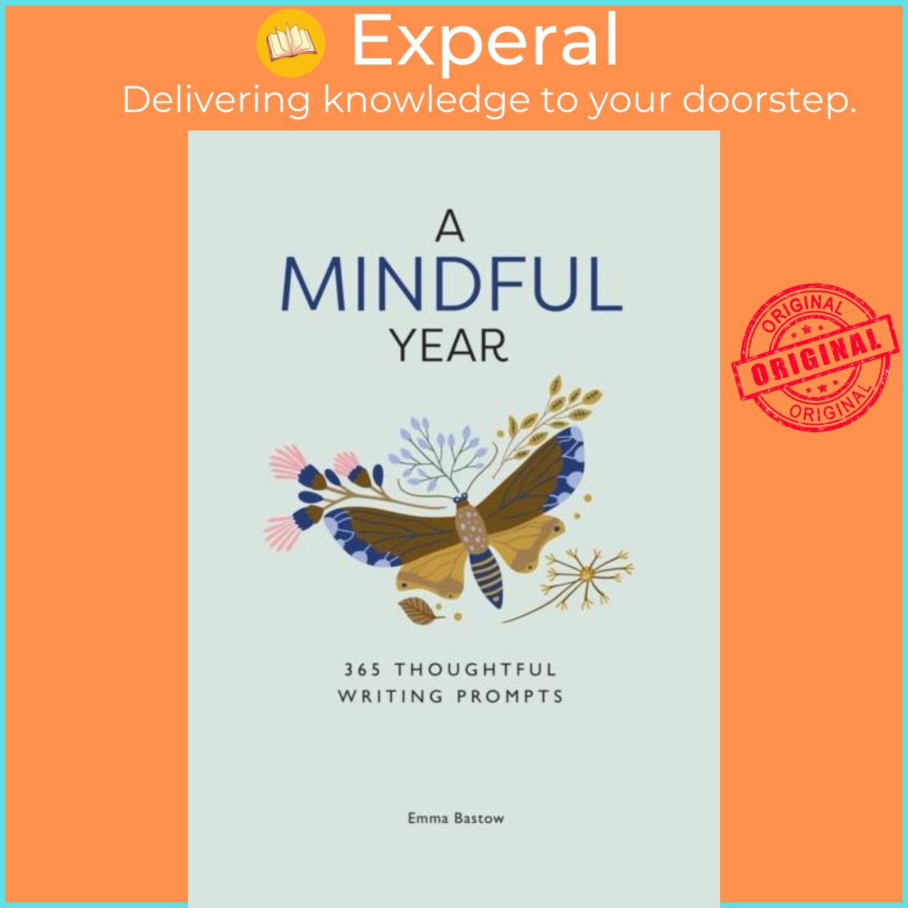 Hình ảnh Sách - A Mindful Year - 365 Mindful Writing Prompts by Emma Bastow (UK edition, paperback)