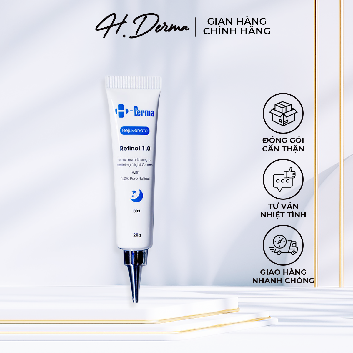 Kem trẻ hóa làn da retinol 1.0 H.Derma 003 H-Derma Rejuvenate