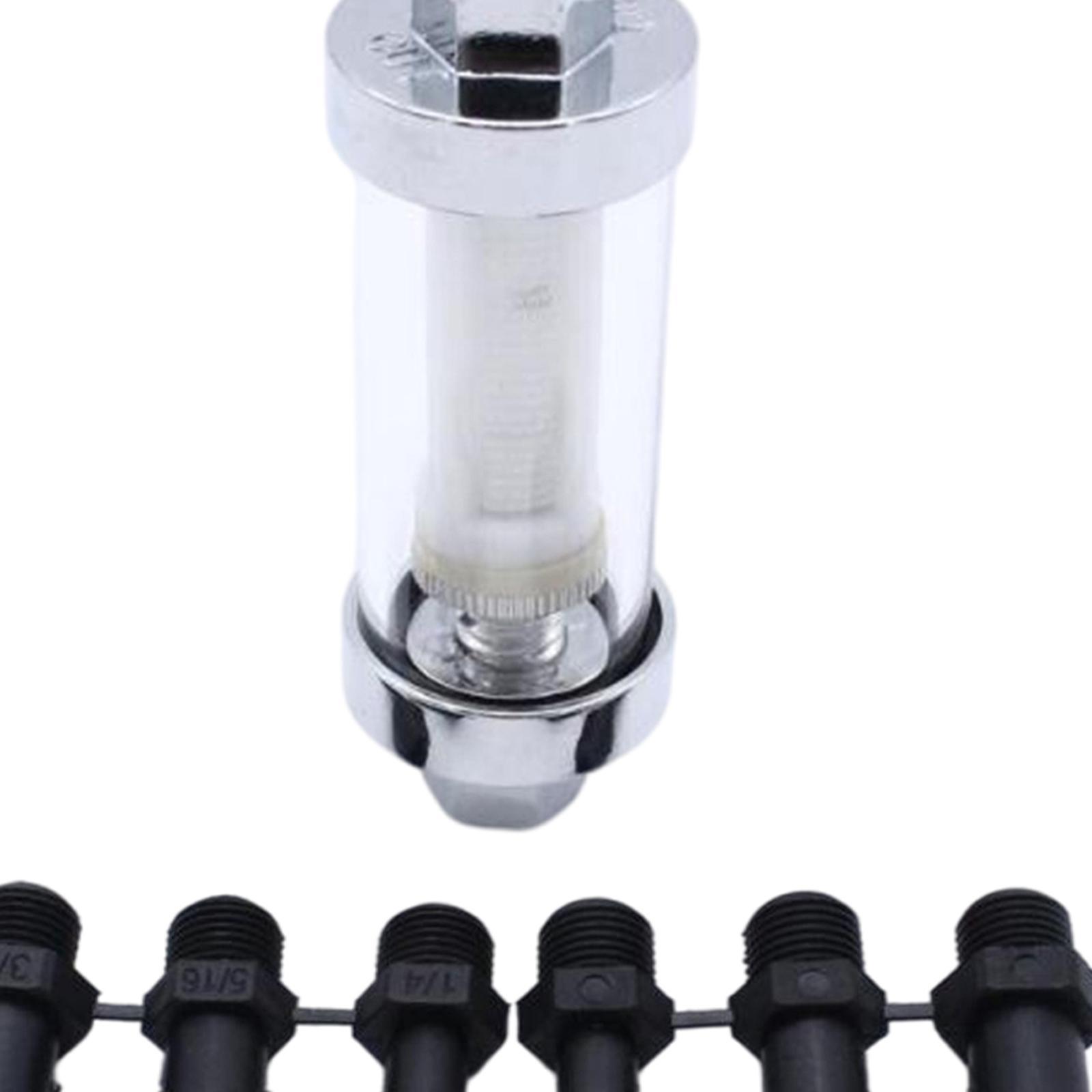 2- Inline Oil Filter 3/8" 1/4" 5/16" Fittings for  Pipe