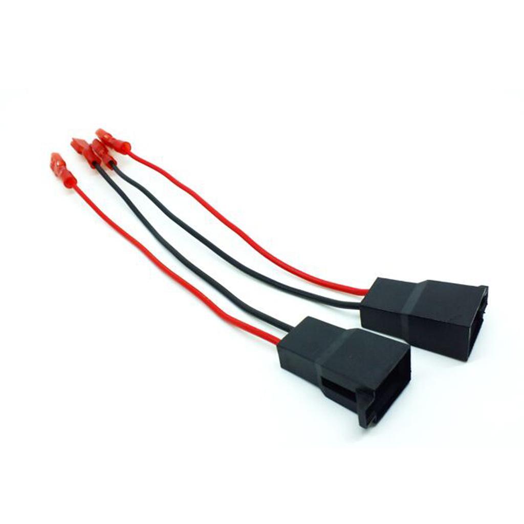 2x 2 Pieces Car Audio Speaker Wire Harness Connector for VW