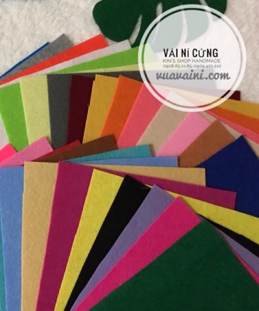 Vải nỉ cứng dùng làm đồ handmade kích thước 90cm x 90cm