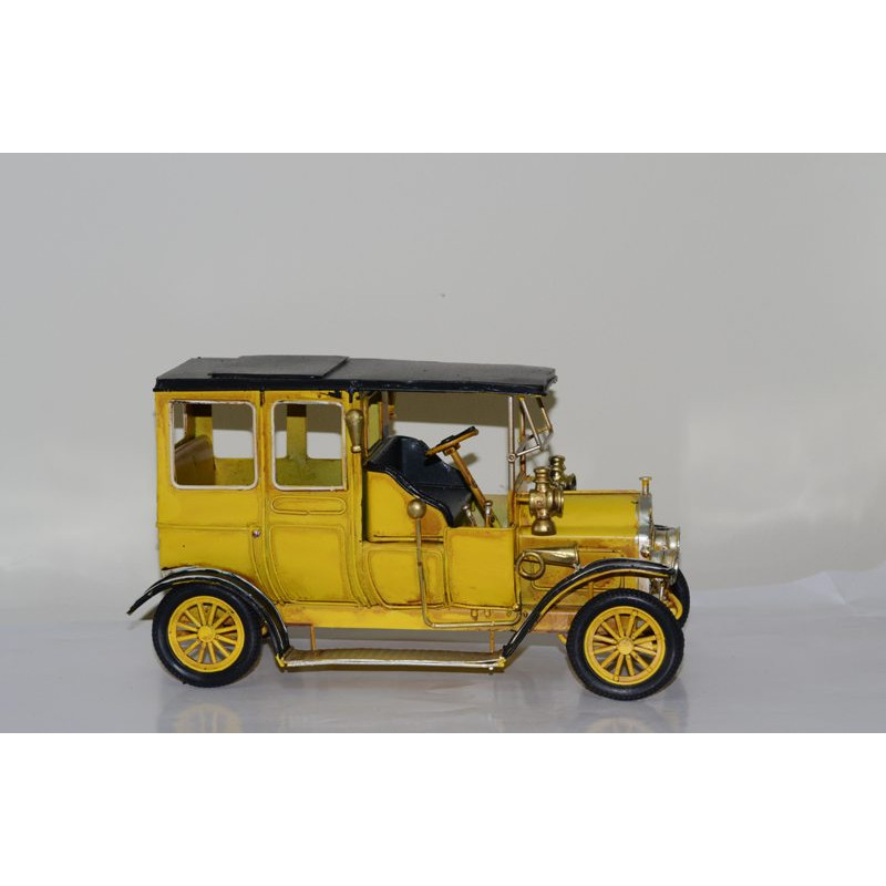 Mô hình Xe hơi cổ Kim loại trưng bày/ Vintage Metal Car Handmade Decoration (1810D-1147)