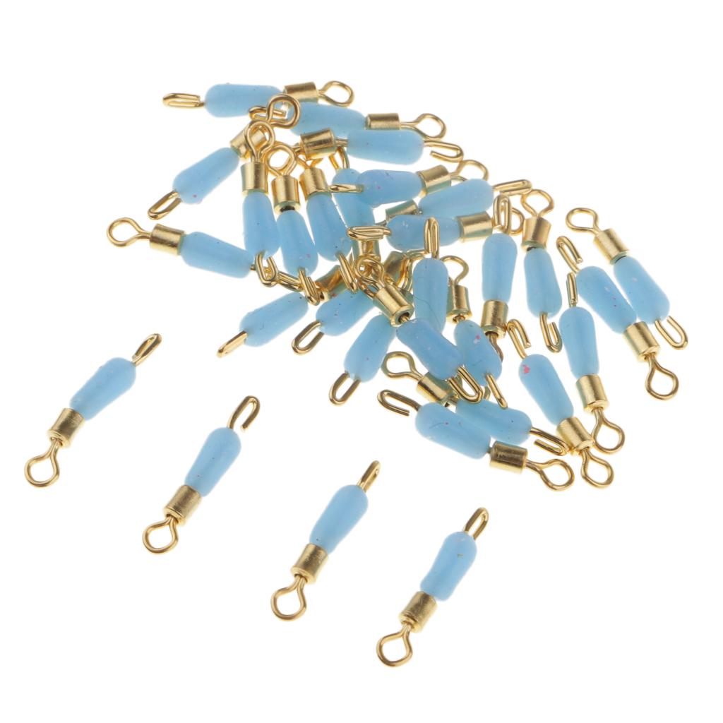 30pcs Quick Change Fishing Swivels Clips Pins Fast Link Line Connector 16mm