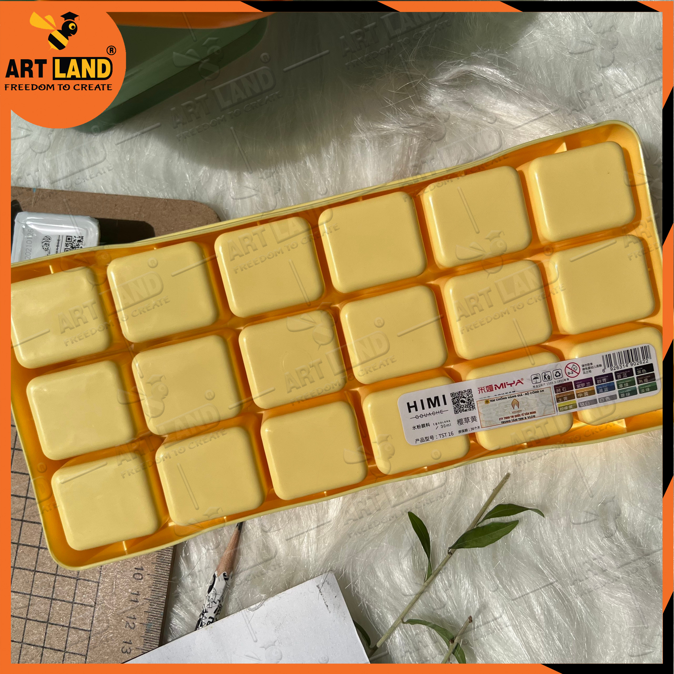 Màu nước Gouache Himi 18 Màu siêu cấp quyến rũ