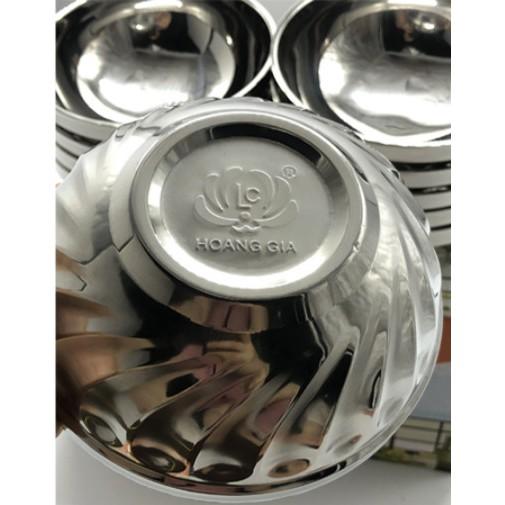 Bát cơm inox 2 lớp cách nhiệt HG mẫu xoắn cỡ 11.5cm