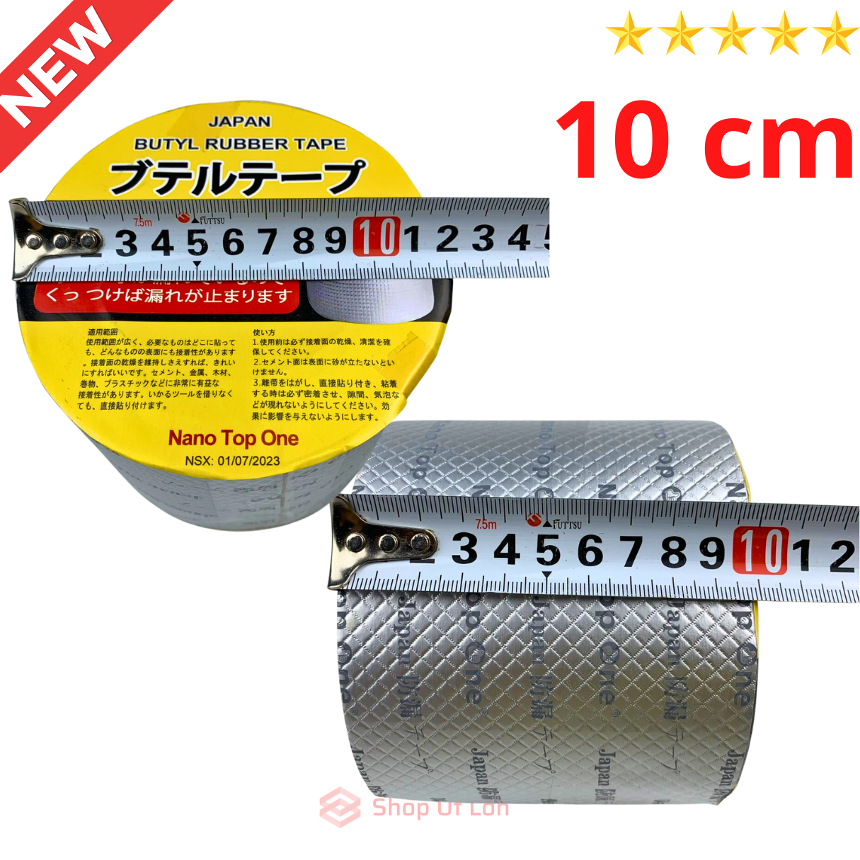 Băng keo chống thấm NHẬT BẢN Siêu Dính - Băng Dính Chống Thấm Nước Chống Dột Mái Tôn, Dán Tường