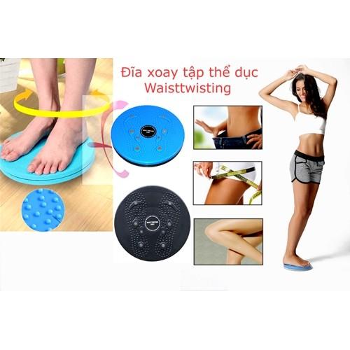 Đĩa Xoay Eo Tập Thể Dục 360 Độ Giúp Giảm Mỡ Bụng, Eo Thon,Bàn Xoay Eo Nhựa