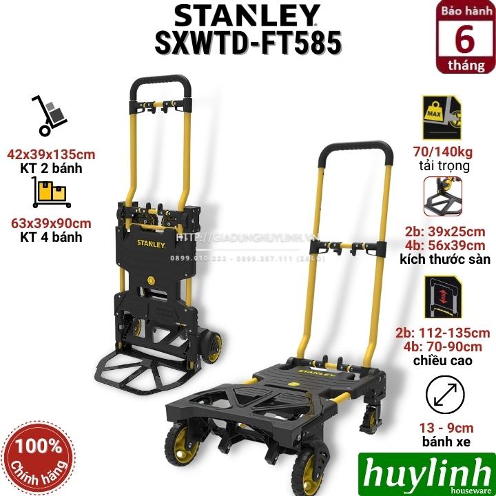 Xe đẩy hàng đa năng 2 và 4 bánh Stanley SXWTD-FT585 - (Tải trọng 70/140kg) - Hàng chính hãng