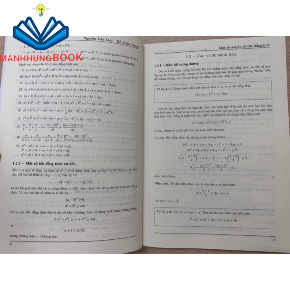 Sách - Một số chuyên đề BẤT ĐẲNG THỨC - Dành cho học sinh Trung học cơ sở