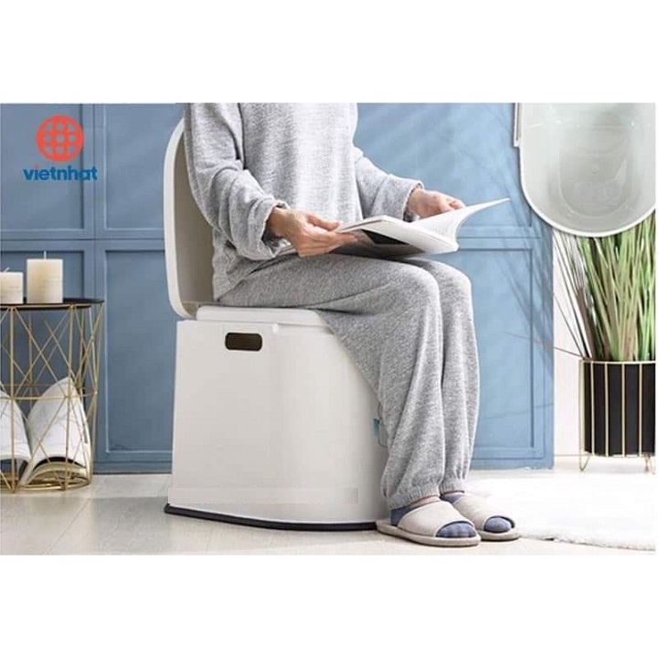Ghế bô vệ sinh di động, dành cho người già, bà bầu tiện ích dễ sử dụng và vệ sinh