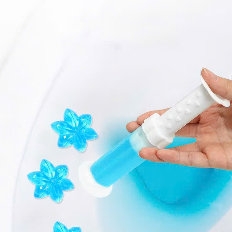 Gel thơm hình bông hoa làm sạch bồn cầu, gel làm sạch khử mùi vệ sinh diệt khuẩn
