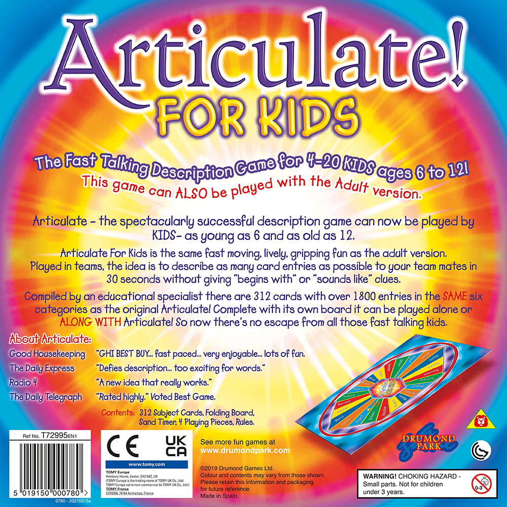 Bộ Board Game Articulate For Kids trò chơi mô tả chữ phiên bản mới lạ thú vị