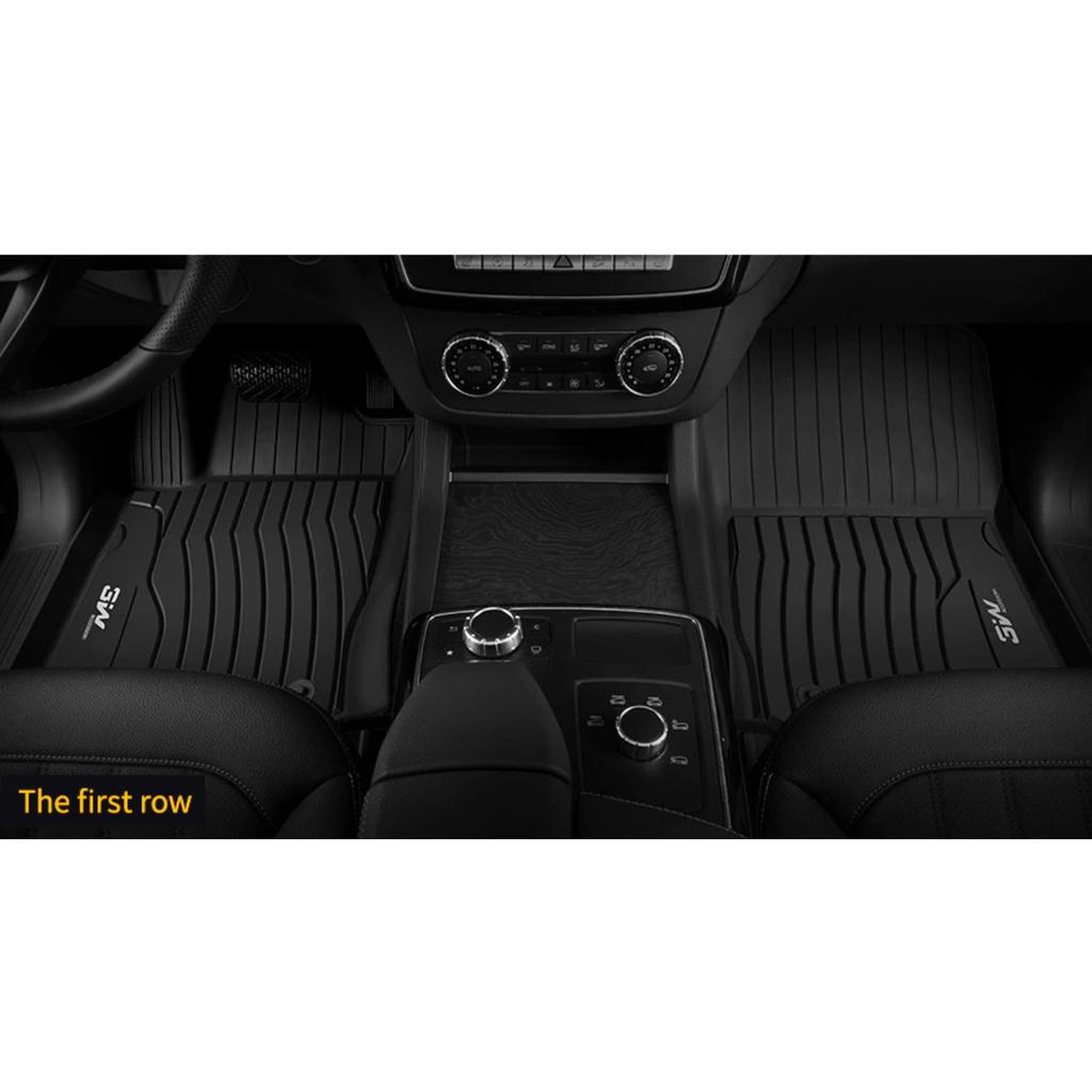 Thảm lót sàn xe ô tô Mercedes GLE 2015 - 2019 Nhãn hiệu Macsim 3W chất liệu nhựa TPE đúc khuôn cao cấp - màu đen