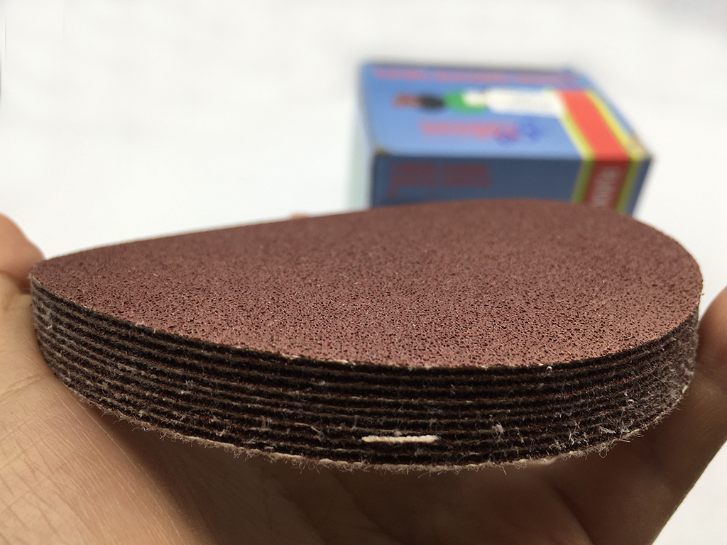 Hộp 100 giấy nhám tròn 100mm độ nhám chuẩn P80