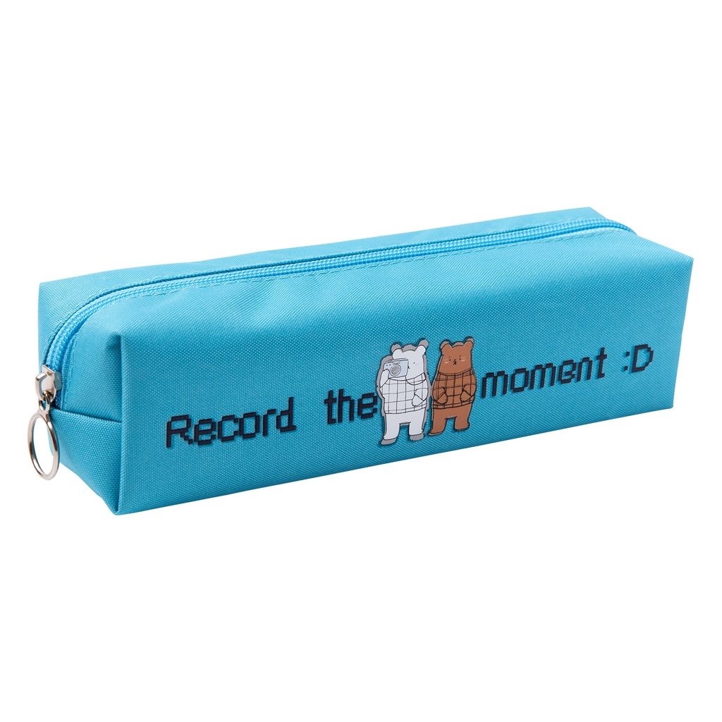 Hộp Bút Túi Đựng Bút Đồ Dùng Học Tập Đồ Dùng Cá Nhân Học Sinh Họa Tiết Vui Nhộn Deli –  Bóp Viết Phù Hợp Cho Học Sinh, Đựng Mĩ Phẩm – Màu Sắc Tươi Sáng – Moment xanh dương