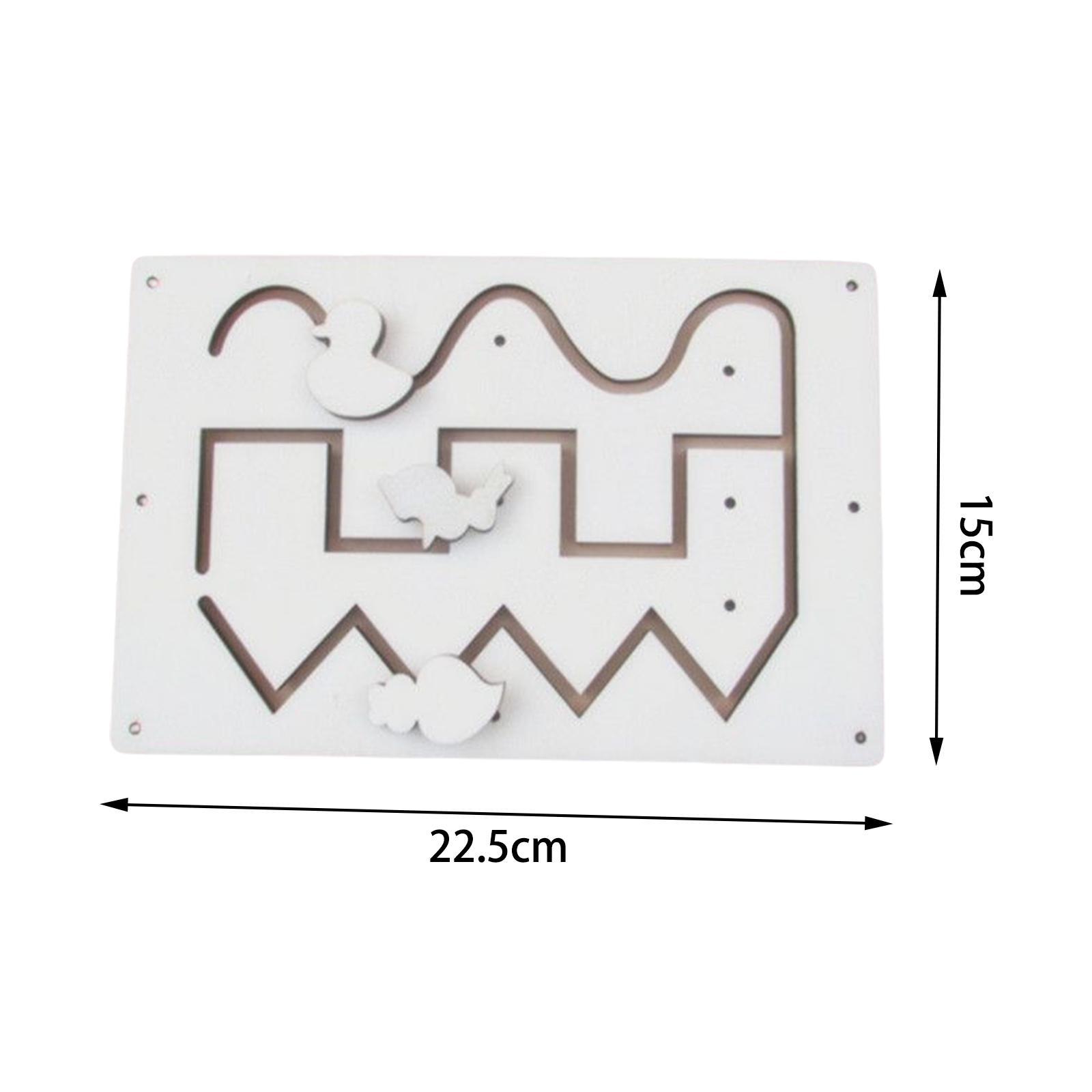 Unpainted Busy Board Slide Track ,Motor Skill Indoor Play Montessori Early Educational, slide Track Sensory Board Parts, for Game Gifts