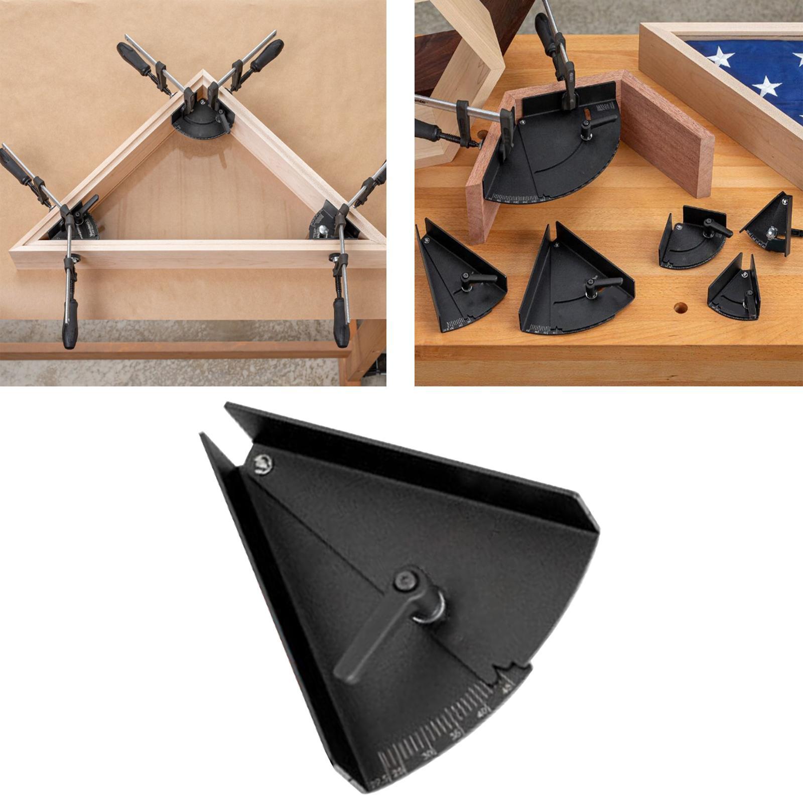 Iron Angle Clamps Rule Miter Gauge Angle Measuring Ruler Carpenter Tool