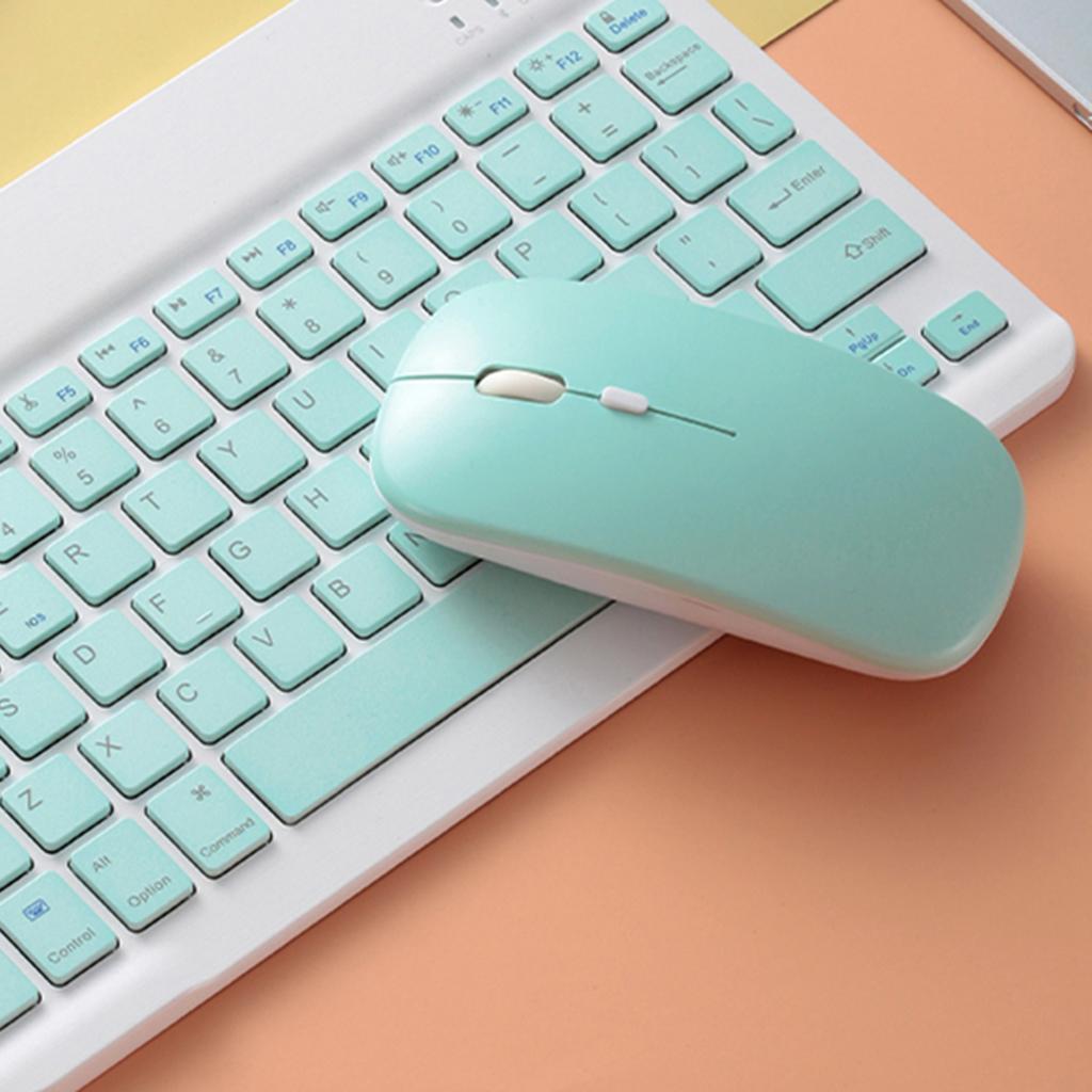 2.4GHz Bluetooth Keyboard Mouse Comb Set for iPad 10inch pink