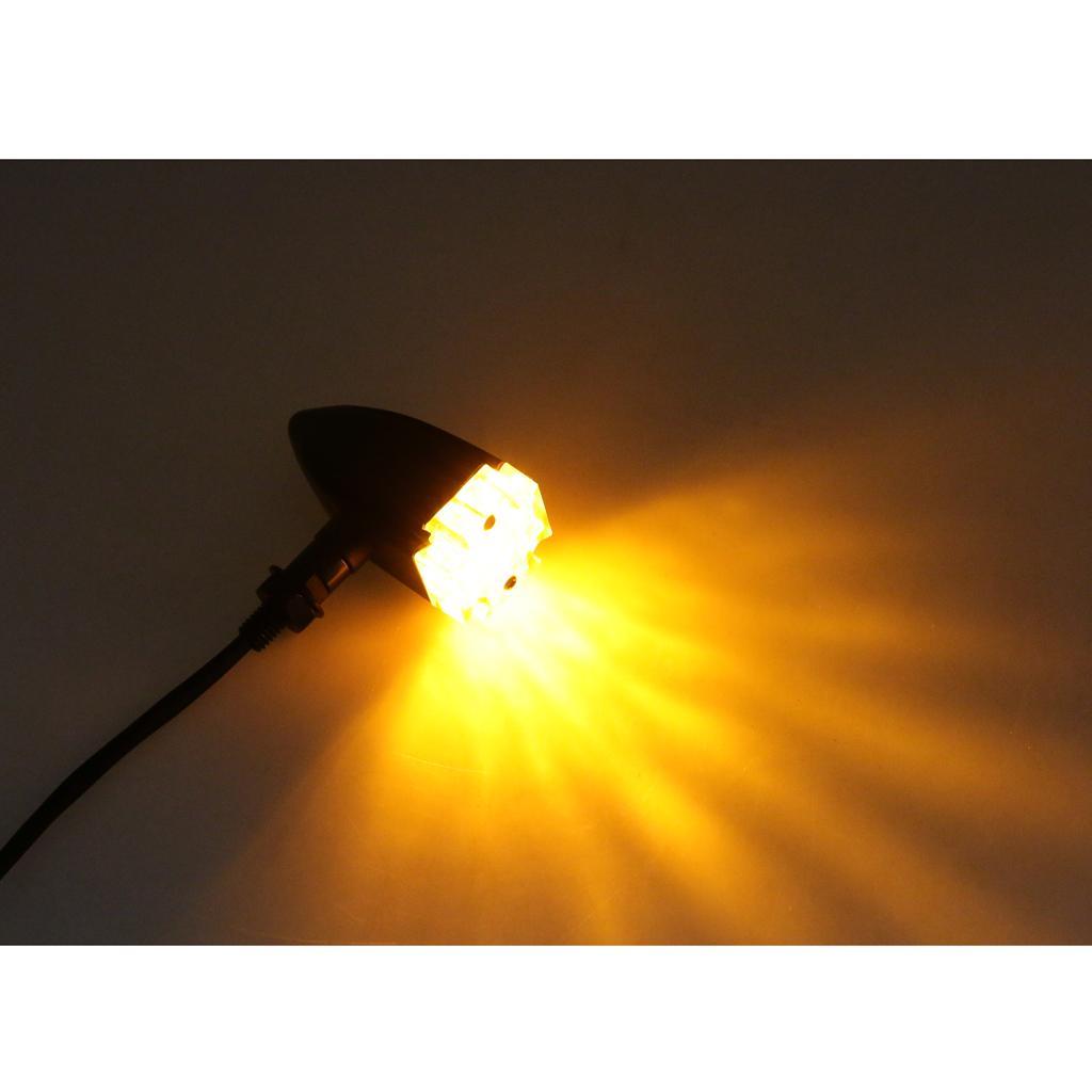 Pair Amber Light for Motorcycle Front Rear  Indicator Bulb