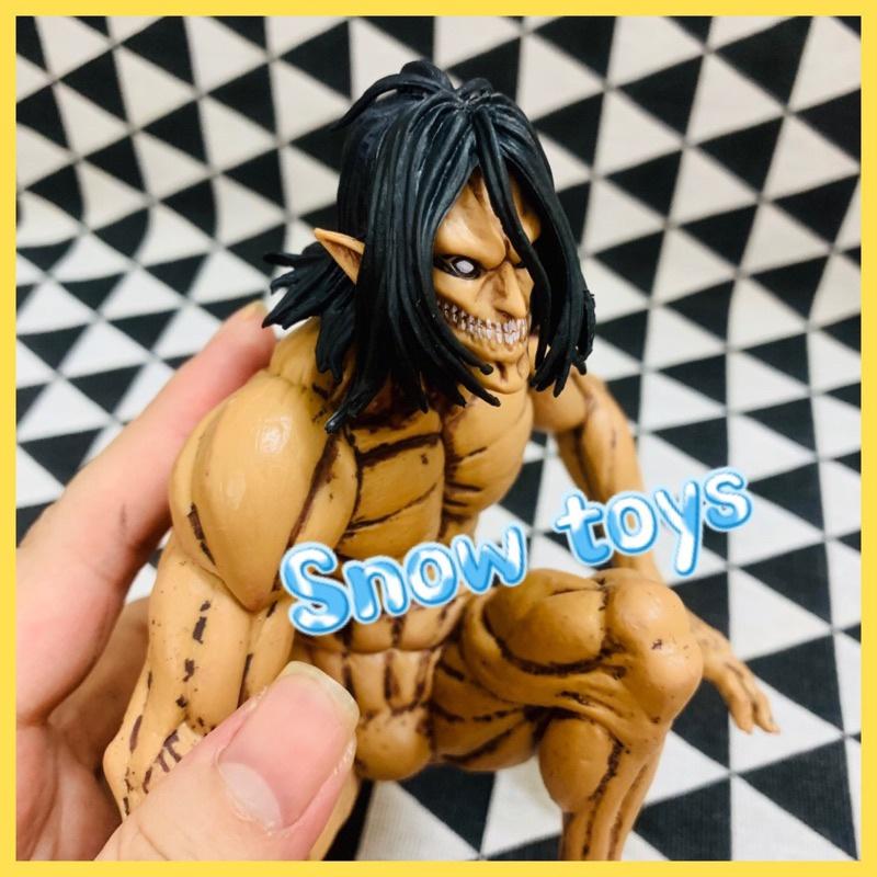 Mô hình Attack On Titan - Titan tiến công Attack Titan - Eren Yeager - Đại chiến Titan - Fullbox - 15cm