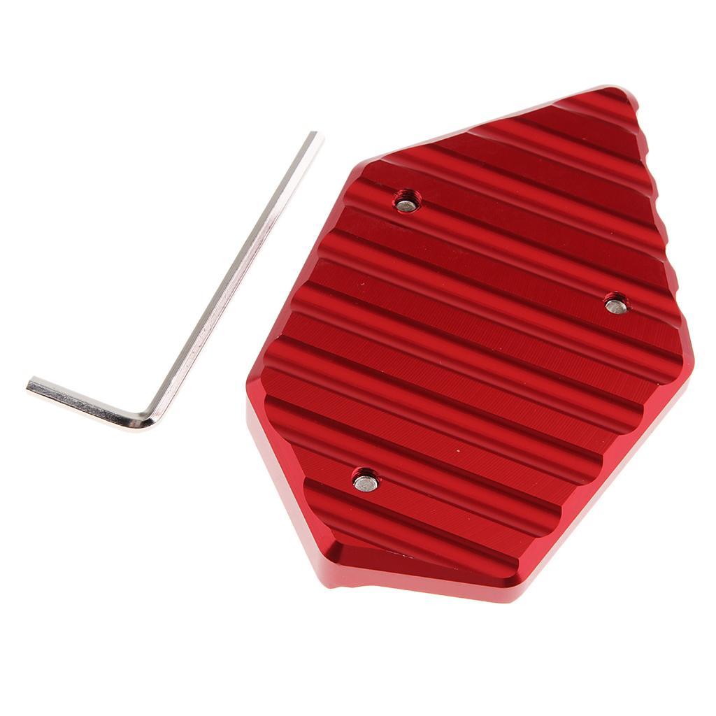 Durable Motorcycle Kickstand Support Plate for 250 300 400 Red