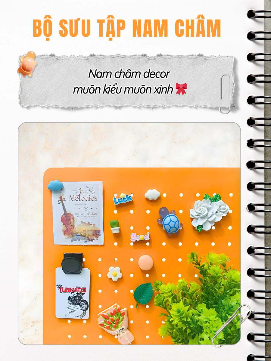 Nam châm Magnet Decor Dola Home – Nhiều mẫu đẹp, hít siêu chắc, trang trí góc học tập, tủ lạnh, quà tặng dễ thương